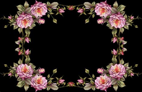 Download A Frame Of Flowers And Leaves 100 Free Fastpng