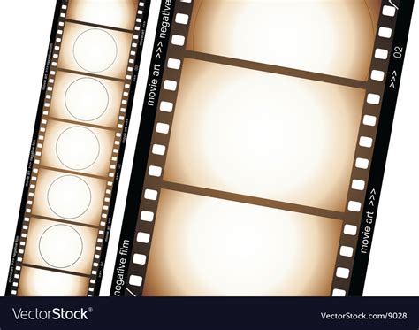 Old Film Strip Royalty Free Vector Image Vectorstock