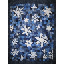 Snowfall - Fourth & Sixth Designs | Snowflake quilt, Winter quilts, Applique quilt patterns