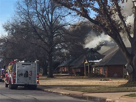 Okcfd Crews On The Scene Of Two Story House Fire Kokh