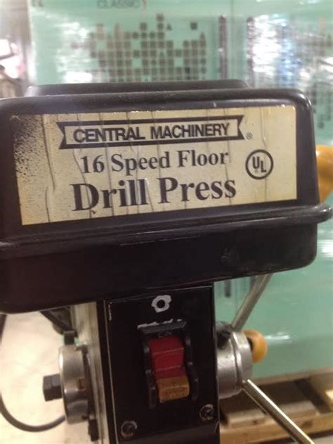 13 Central Machinery Single Spindle Drill Press