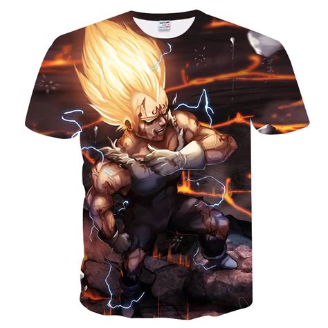 Dragon Ball 2018 New Super Saiyan Vegeta T Shirt 3d Men Women Anime Goku Goten Gohan T Shirt