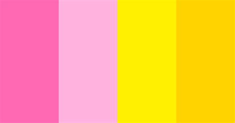 Hot Pink Yellow Color Scheme Pink