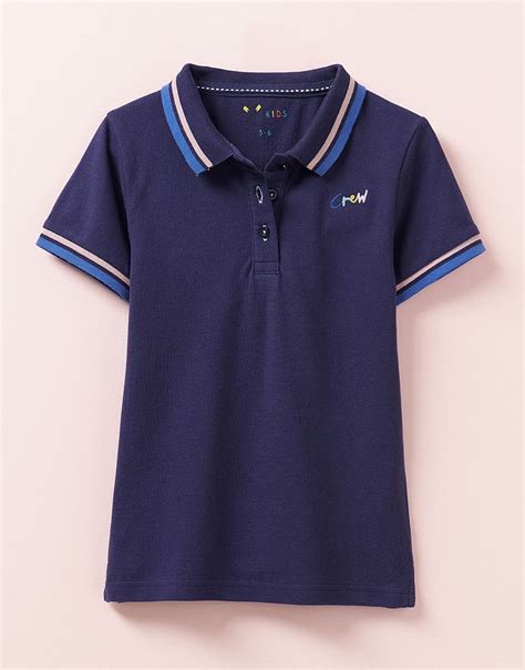 Girls Classic Fit Pique Polo Shirt From Crew Clothing Company