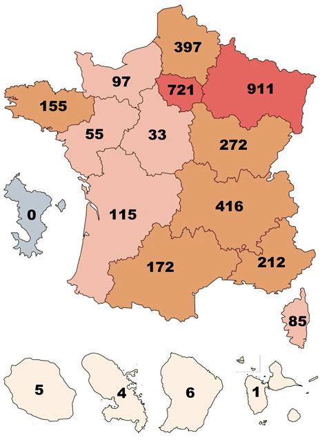 This faq contains information for foreign nationals wishing to enter france or already in france, who are decrease text size. Carte de France de la répartition du Coronavirus