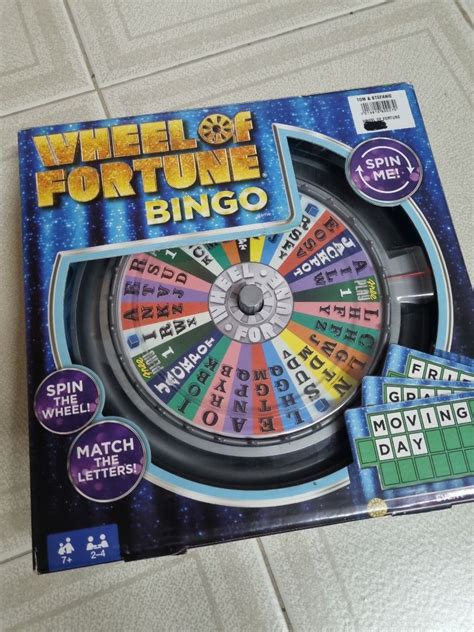 Wheel Of Fortune Bingo Game Hobbies And Toys Toys And Games On Carousell