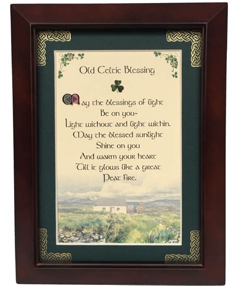 Old Celtic Blessing 5x7 Framed