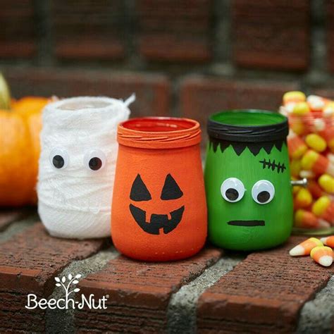 You Tube Tuto Halloween Pot En Verre Compresse - Pin by Ashley on DIY | Baby food jar crafts, Baby jar crafts, Halloween