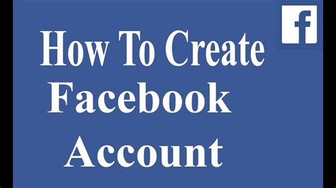 How To Create Facebook Account 2018 Open New Facebook Account Youtube