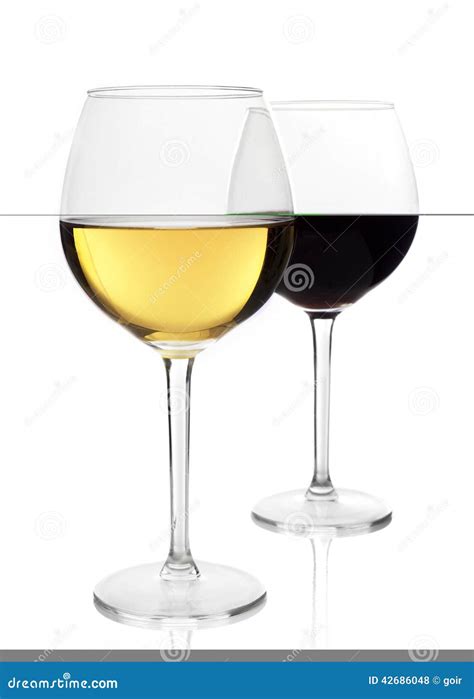 Red And White Wine Glass Stock Photo Image Of Background 42686048