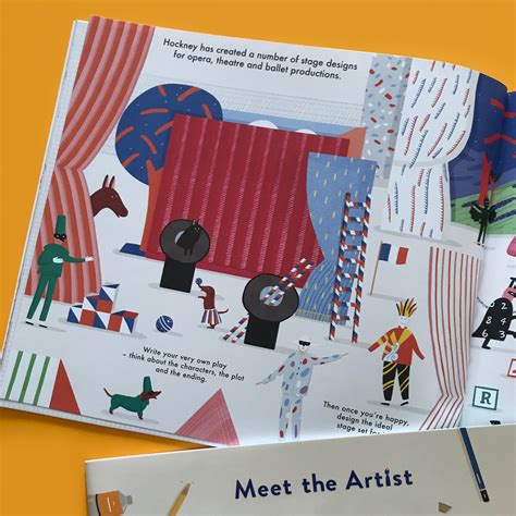 Meet The Artist David Hockney Activity Book Mini Mad Things