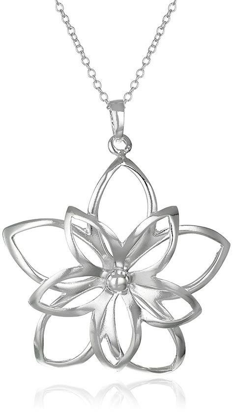 Sterling Silver Double Flower Pendant 16 2 Extender You Can Find