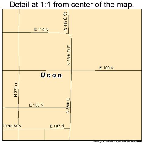 Ucon Idaho Street Map 1683350