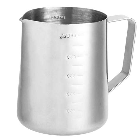 Mgaxyff Coffee Pitcher Milk Frothing Pitcher550ml Stainless Steel