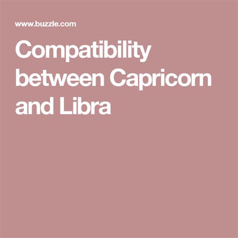 Compatibility Between Capricorn And Libra Libra Capricorn Compatibility