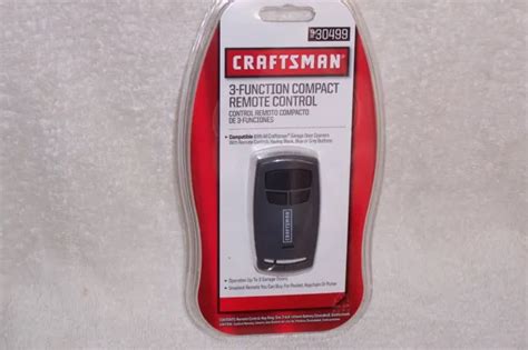 Craftsman Compact 3 Function Key Chain Garage Opener Remote Control