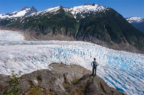 Photograph Hiking Above The Mendenhall Glacier Juneau Alaska