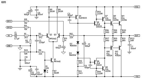 Improved 3 transistor audio amp electronic circuit. Build a 300 Watt Subwoofer Power Amplifier Circuit Diagram ...