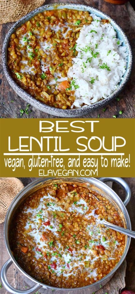 This Best Lentil Soup Recipe Thats How My Boyfriend Called It Is Super Comforting Hearty