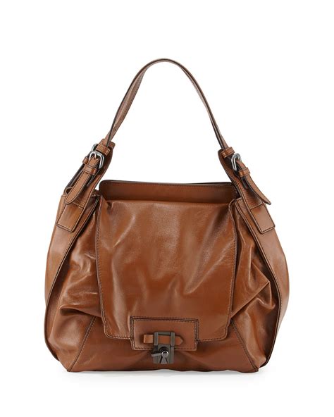 Brown Soft Leather Hobo Bag Sema Data Co Op