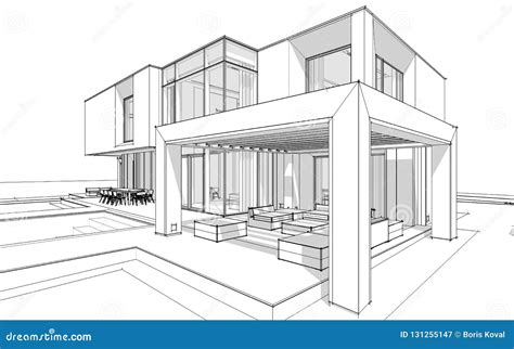 Modern House Sketch Easy This Is The Small House Drawing Use Color