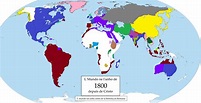 Map Of The World In 1800 - Long Dark Ravine Map