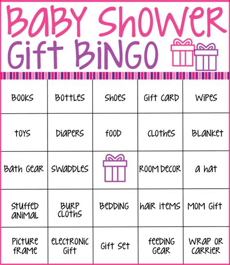Dynamic Free Printable Baby Shower Bingo Cards For 30