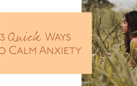 3 Quick Ways To Calm Anxiety Katerina Baratta Ms Lac
