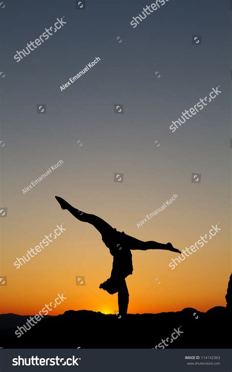 Gymnast Sunset Stock Photo 114142363 Shutterstock