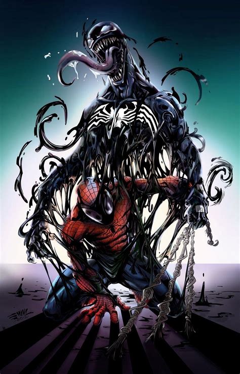 80 Ilustraciones Del Brutal Venom Némesis De Spiderman Taringa