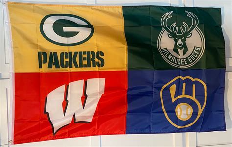 Milwaukee Bucks And Brewers Green Bay Packers Wisconsin Badgers 4