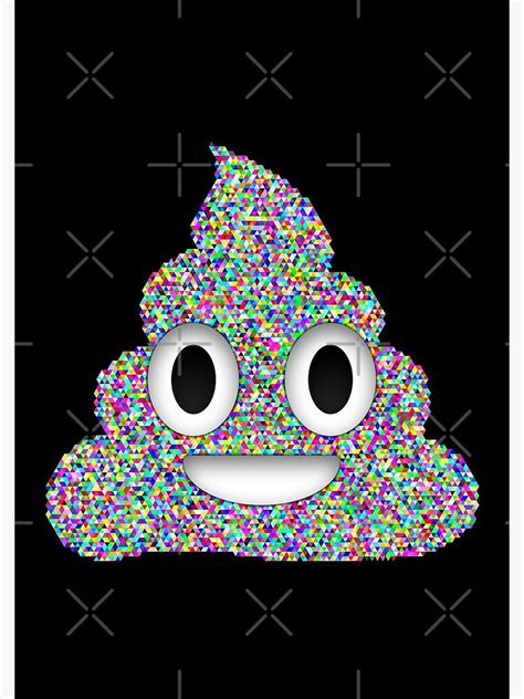 Poop Emoji Pile Of Poo Emoticon Triangles Rainbow Spiral Notebook