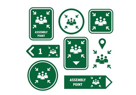 Meeting Point Sign Icon Vector 134597 Vector Art At Vecteezy