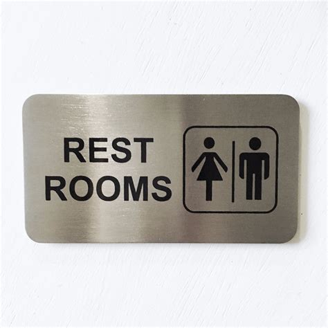 Rest Rooms Sign — National Hotel Supplies