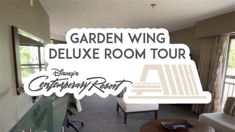 Garden Wing Deluxe Room Tour Disneys Contemporary Resort YouTube