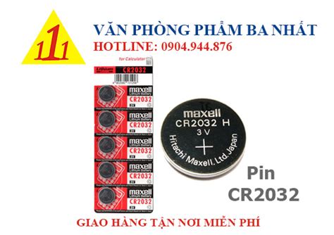 Pin Cr2032 Maxell Chính Hãng Văn Phòng Phẩm Ba Nhất