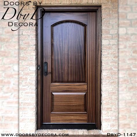 Custom Solid Door 2 Panel Wood Exterior Front Entry Doors By Decora