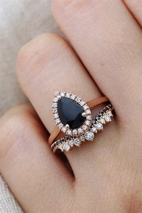She's always been the one who could stand out in a crowd. 24 Unique Black Diamond Engagement Rings | Oh So Perfect ...