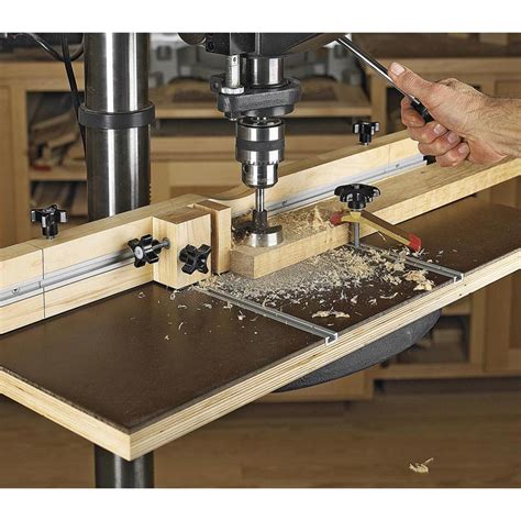 Feature Packed Drill Press Table Woodworking Plan From Wood Magazine
