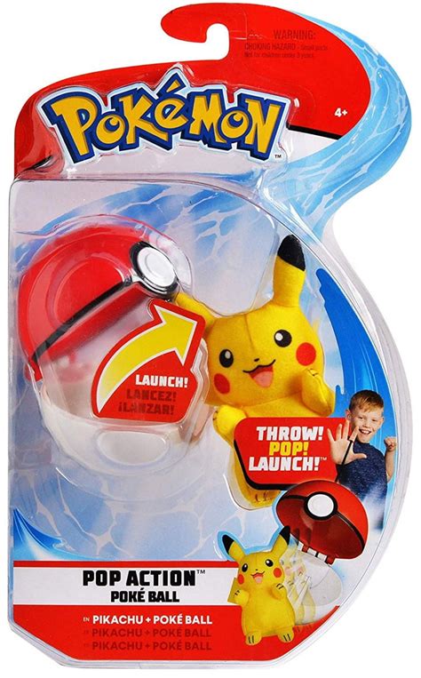 Buy Wicked Cool Toys Pokemon Pop Action Poke Ball And Plush Pikachu W Poke Ball 3 Inch Online