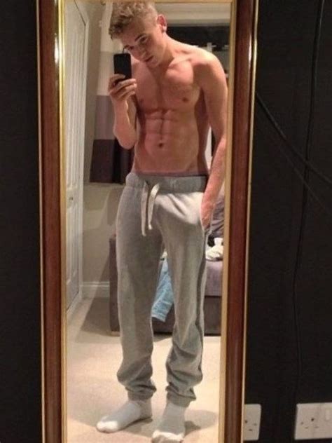 Scally Lad Posing Great Abs