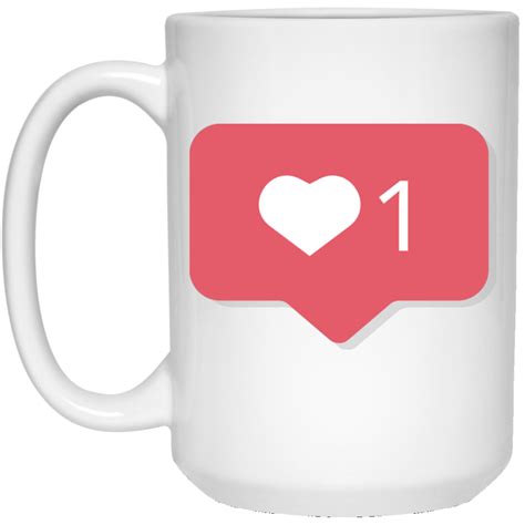 Instagram Love 15 Oz White Mug Kaboodleworld White Gloss Valentine