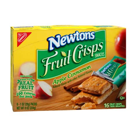 Nabisco Newtons Apple Cinnamon Fruit Crisps Snacks 8 Pk Reviews 2021