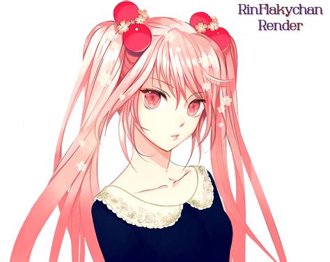 Miku Hatsune Pink Render By Rinflakychan On Deviantart