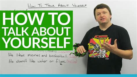 Basic English Lesson How To Talk About Yourself Youtube