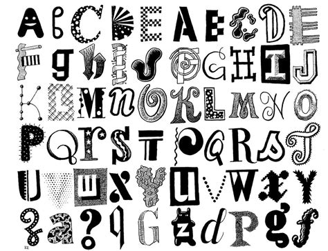 Alphabet Lettering Alphabet Hand Lettering Alphabet Hand Lettering