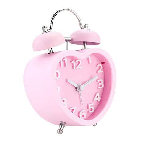 Girl Heart Shaped Alarm Clock For Heavy Sleeperscute Alarm Clock T