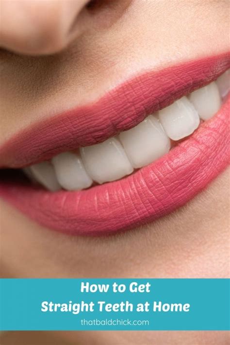 Were you aware that there are ways to straighten crooked teeth without braces or invisalign? How to Get Straight Teeth at Home - That Bald Chick®