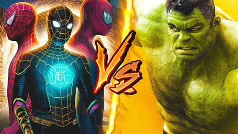 Hulk Vs Spider Men Who Would Win Mcu Youtube