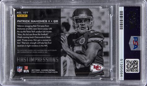 We did not find results for: Lot Detail - 2017 Panini Illusions #107 Patrick Mahomes ...
